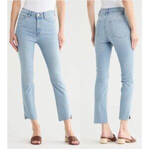 NWT New $198 FRAME High Waist Step Hem Straight Leg Wilson Cascade Jeans Size 26